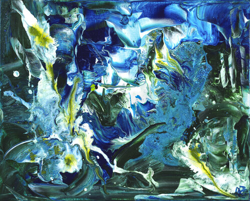 Eclats d'Ecume 125 par Joëlle Kem Lika, Peinture en vente sur Singulart