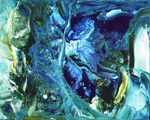 Eclats d'Ecume 127 par Joëlle Kem Lika, Peinture en vente sur Singulart