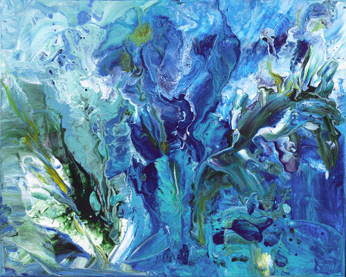 Eclats d'Ecume 133 par Joëlle Kem Lika, Peinture en vente sur Singulart