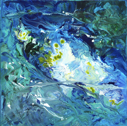 Eclats d'Ecume 134 par Joëlle Kem Lika, Peinture en vente sur Singulart