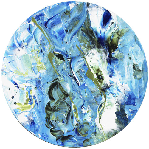 Eclats d'écume 138 di Joëlle Kem Lika, Pittura in vendita su Singulart