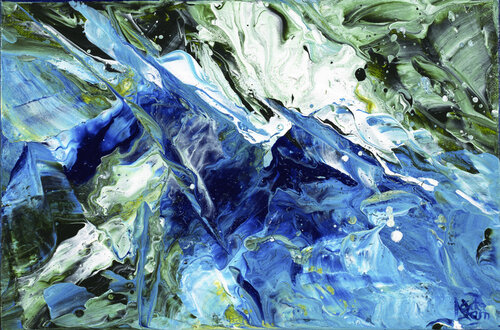Eclats d'Ecume 139 di Joëlle Kem Lika, Pittura in vendita su Singulart