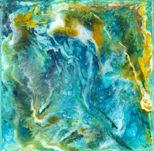 eclat d'écume 42 par Joëlle Kem Lika, Peinture en vente sur Singulart