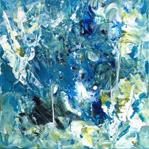 Eclats d'Ecume 140 de Joëlle Kem Lika, Pintura a la venta en Singulart