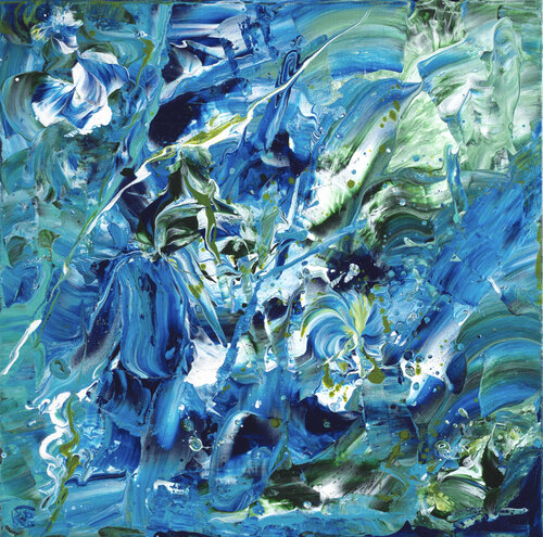 Eclats d'Ecume 123 par Joëlle Kem Lika, Peinture en vente sur Singulart