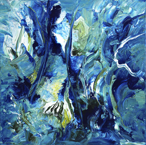 Eclats d'Ecume 141 di Joëlle Kem Lika, Pittura in vendita su Singulart