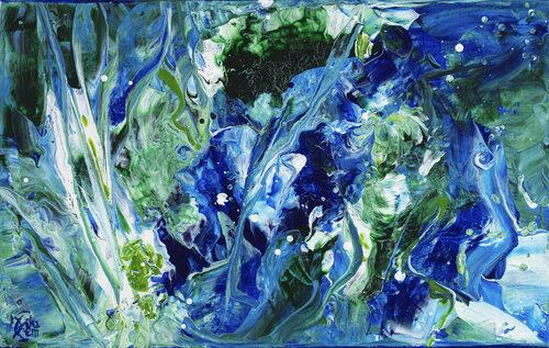 Eclats d'Ecume 143 di Joëlle Kem Lika, Pittura in vendita su Singulart