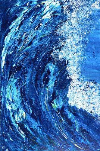 Eclats d'Ecume 145 par Joëlle Kem Lika, Peinture en vente sur Singulart