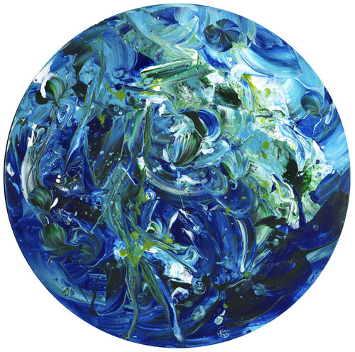 Eclats d'écume 148 par Joëlle Kem Lika, Peinture en vente sur Singulart