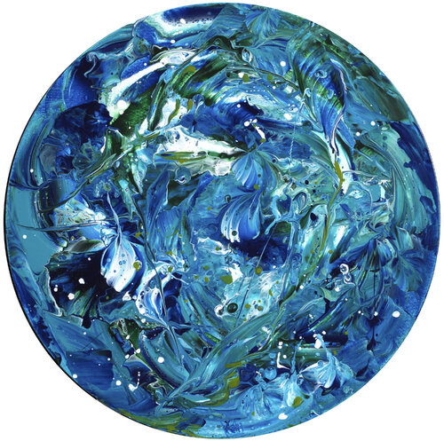 Eclats d'écume 150 par Joëlle Kem Lika, Peinture en vente sur Singulart