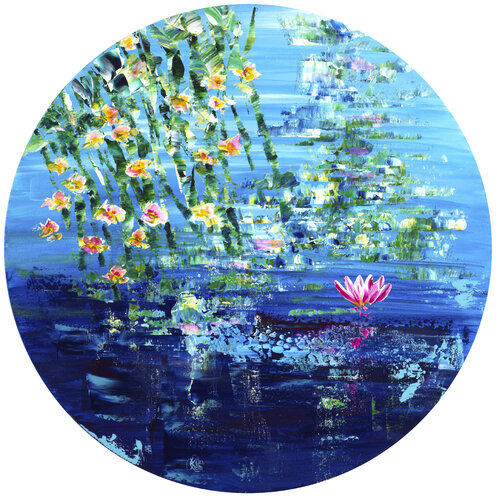nymphéas 204 di Joëlle Kem Lika, Pittura in vendita su Singulart