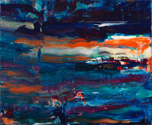 Symphonie 15 de Joëlle Kem Lika, Pintura a la venta en Singulart