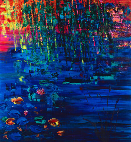 nymphéas 207 par Joëlle Kem Lika, Peinture en vente sur Singulart