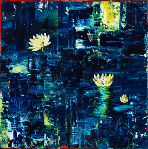 Nymphéas 97 par Joëlle Kem Lika, Peinture en vente sur Singulart