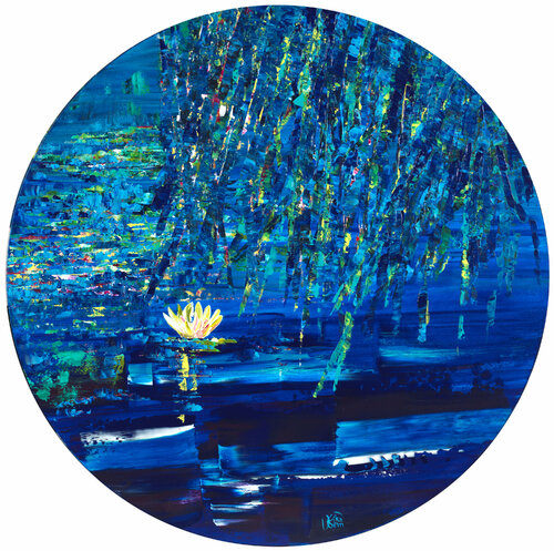 Nymphéas 98 par Joëlle Kem Lika, Peinture en vente sur Singulart