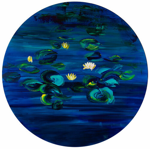 Nymphéas 99 par Joëlle Kem Lika, Peinture en vente sur Singulart