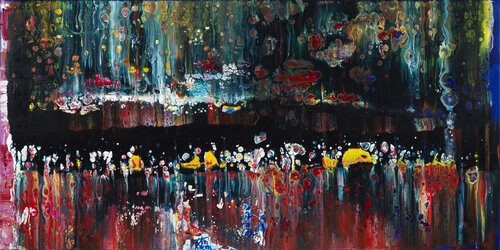 Symphonie 03 par Joëlle Kem Lika, Peinture en vente sur Singulart