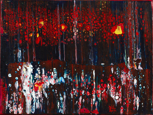 Symphonie 07 par Joëlle Kem Lika, Peinture en vente sur Singulart
