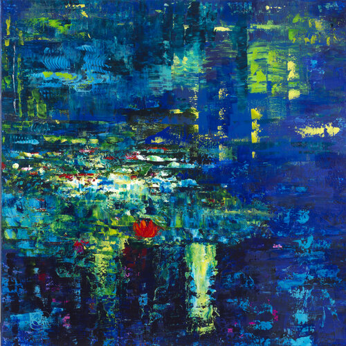 Nymphéas 55 di Joëlle Kem Lika, Pittura in vendita su Singulart