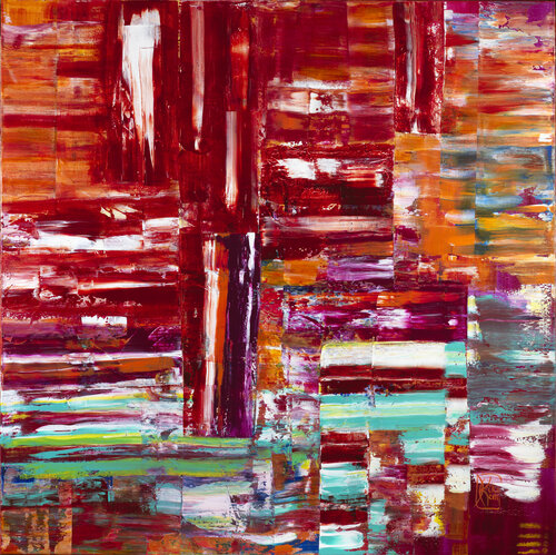 abstrait 1 di Joëlle Kem Lika, Pittura in vendita su Singulart