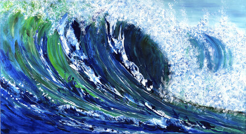 la grande vague von Joëlle Kem Lika, Malerei kaufen auf Singulart