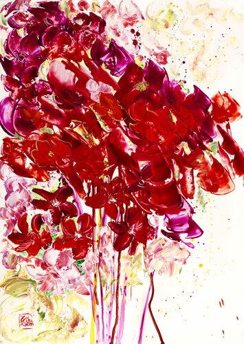 bruissements charnels 107 par Joëlle Kem Lika, Œuvre sur papier en vente sur Singulart