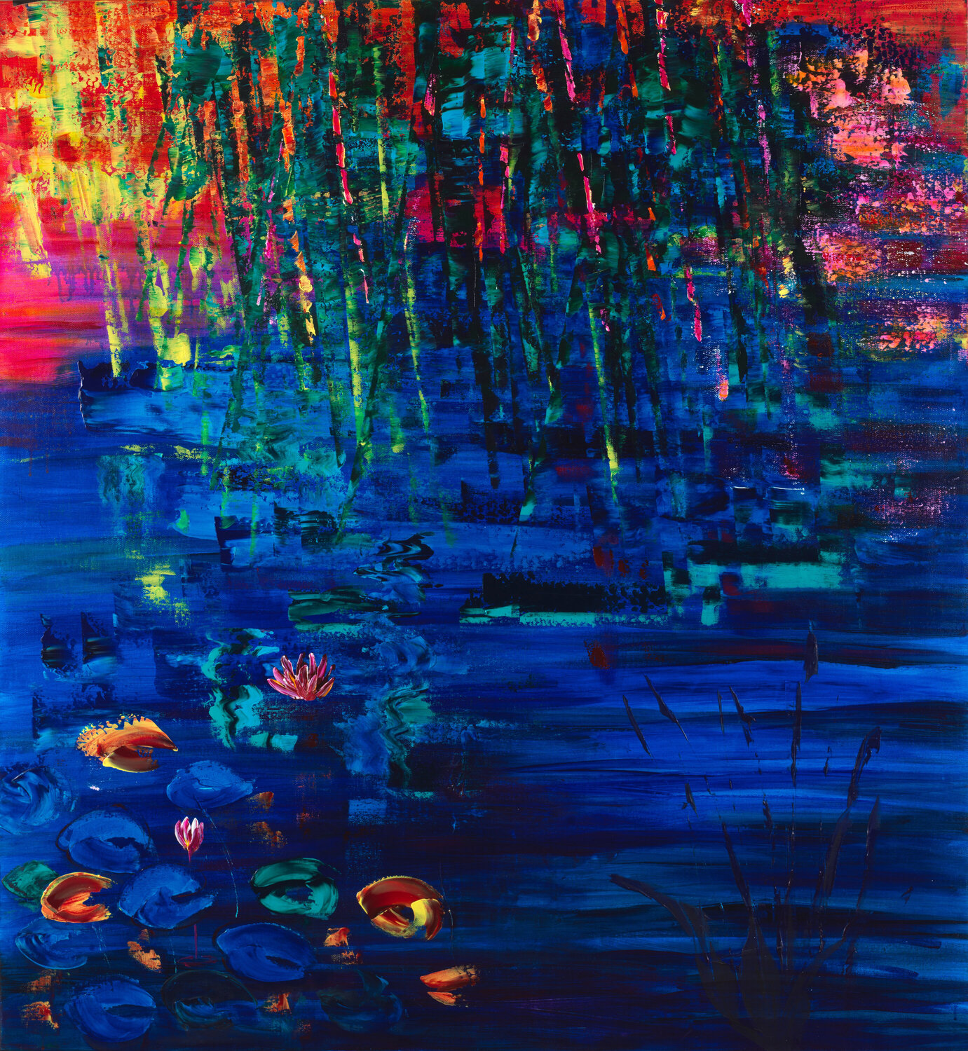 nymphéas 207 Joëlle Kem Lika Peinture originale à vendre