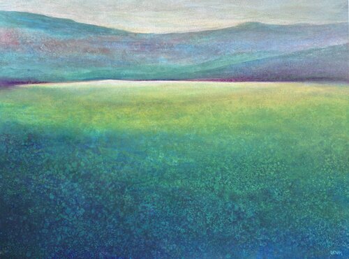 Verdant Fields von Lori Latham, Malerei kaufen auf Singulart