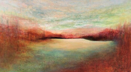 Welcome Pause : Commission for Providence Medical Plaza by Lori Latham, 회화 for Sale on Singulart