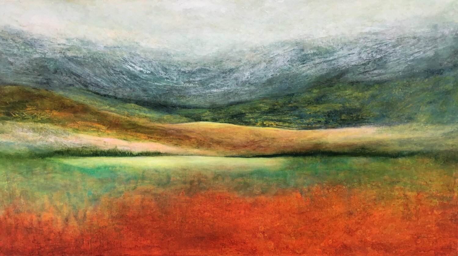 Silent Retreat : Commission for Providence Medical Plaza Lori Latham Originalgemälde zu verkaufen