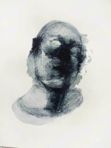 Untitled 7 (It´s just in the head) van Cynthia Gregorová, Tekening te koop op Singulart