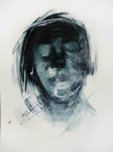 Untitled 15 (It´s just in the head) by Cynthia Gregorová, 소묘 for Sale on Singulart