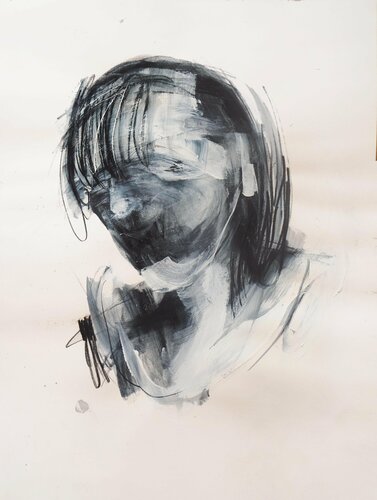 Untitled 21 (It´s just in the head) by Cynthia Gregorová, Drawing for Sale on Singulart