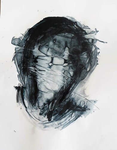 Untitled 24 (It´s just in the head) van Cynthia Gregorová, Tekening te koop op Singulart