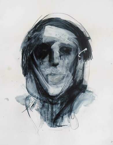 Untitled 26 (It´s just in the head) van Cynthia Gregorová, Tekening te koop op Singulart
