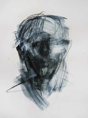 Untitled 27 (It´s just in the head) van Cynthia Gregorová, Tekening te koop op Singulart