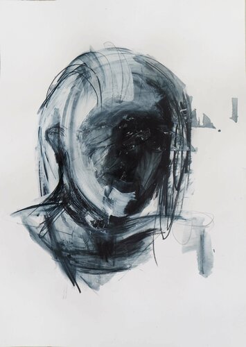 Untitled 30 (It´s just in the head) van Cynthia Gregorová, Tekening te koop op Singulart