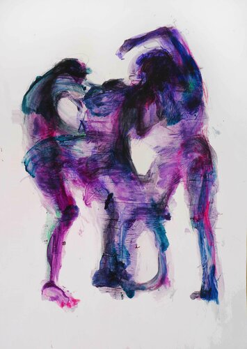 Fight I (Cleavage) par Cynthia Gregorová, Dessin en vente sur Singulart