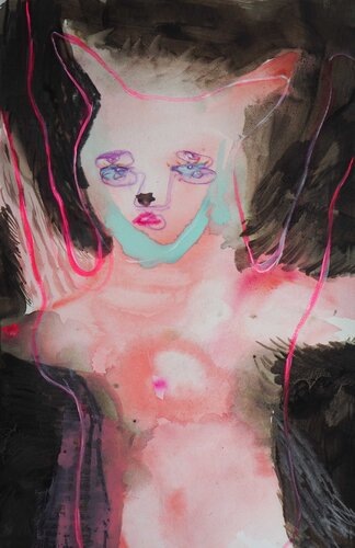 Show me love par Cynthia Gregorová, Peinture en vente sur Singulart