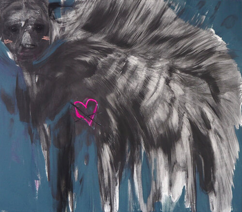 Melting hyena by Cynthia Gregorová, 회화 for Sale on Singulart