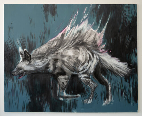 Burning hyena von Cynthia Gregorová, Malerei kaufen auf Singulart