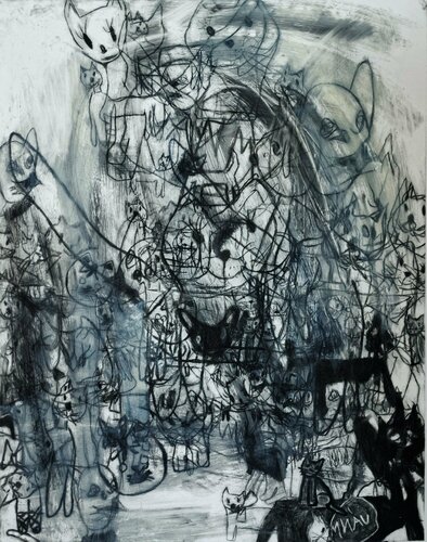 No title (I would like a kitty) by Cynthia Gregorová, Work on Paper for Sale on Singulart