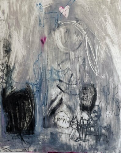 No title (I would like a kitty) by Cynthia Gregorová, Work on Paper for Sale on Singulart