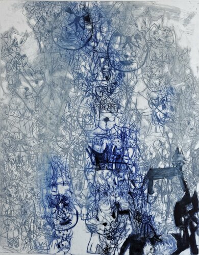 No title (I would like a kitty) by Cynthia Gregorová, 종이 for Sale on Singulart