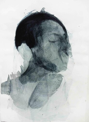 Untitled 4 (It´s just in the head) de Cynthia Gregorová, Dibujo a la venta en Singulart