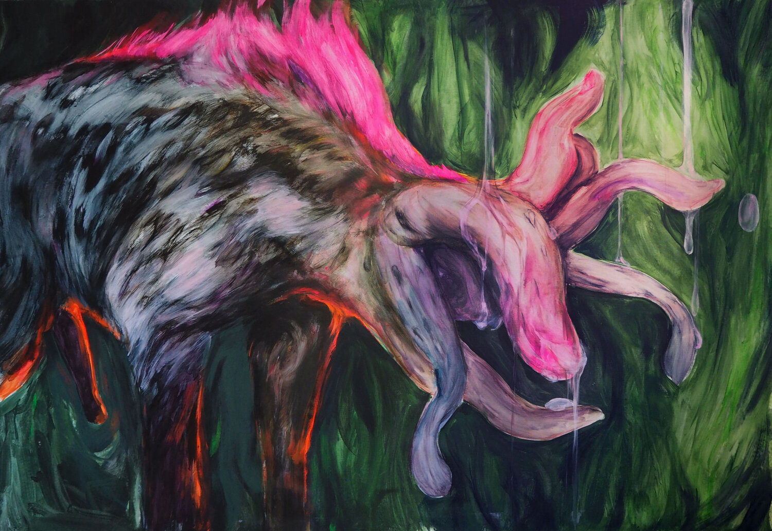 Insatiable tongues Cynthia Gregorová Originalgemälde zu verkaufen