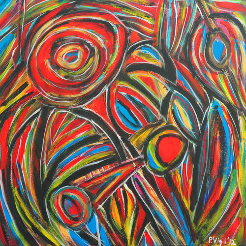 Musical Explosion van Peter Vigil, Schilderij te koop op Singulart