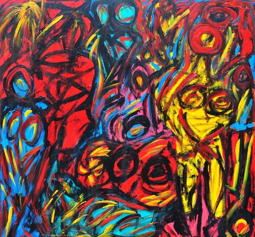 Agent Provocateur-Choisir van Peter Vigil, Schilderij te koop op Singulart