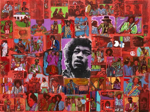 Jimi - Kiss the Sky von Peter Vigil, Malerei kaufen auf Singulart