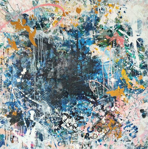 A Piece of my Space #3 van Lotta Sirén, Schilderij te koop op Singulart